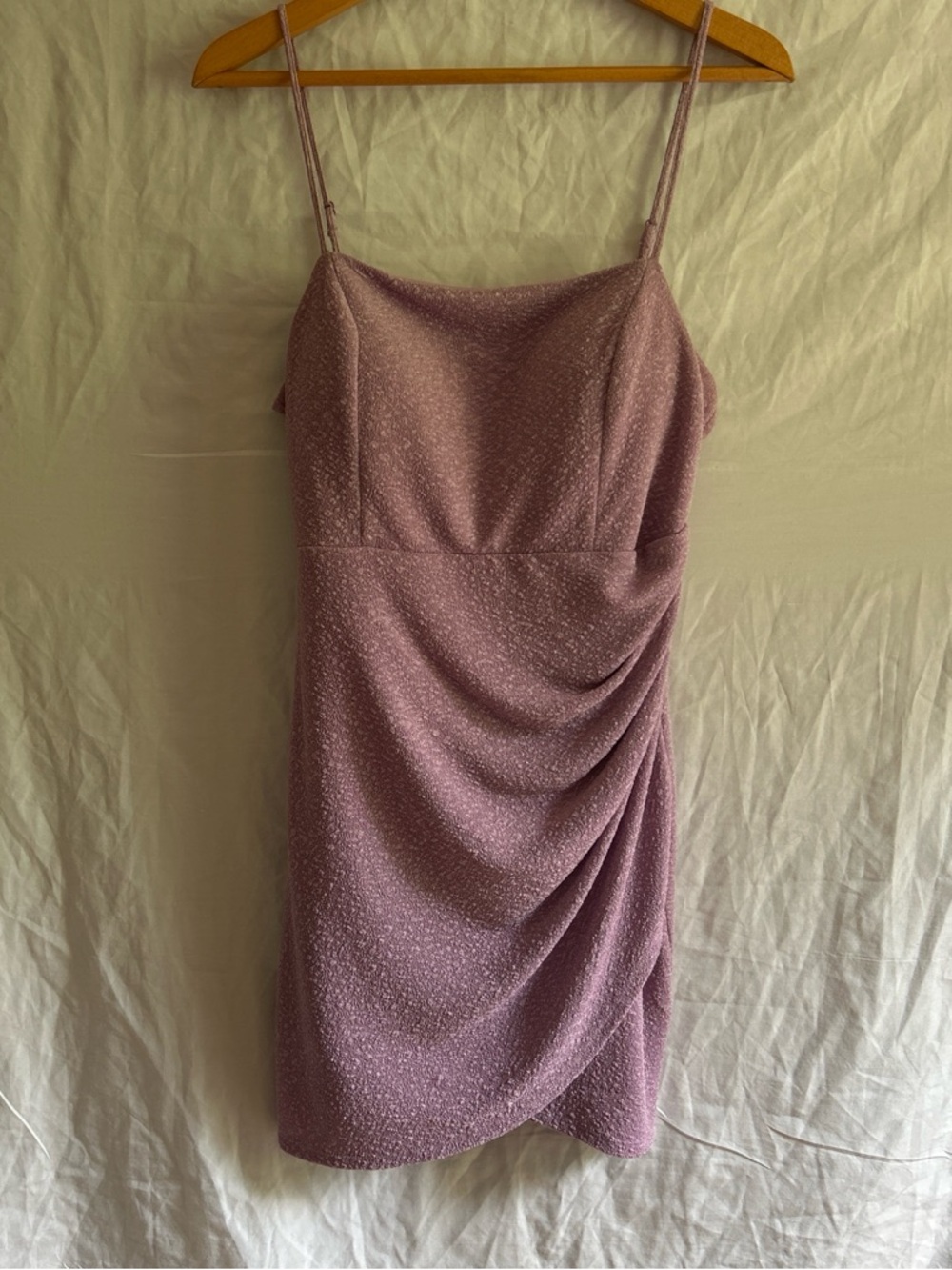 Coquette Crystal Doll Sparkly Ruched Mini Dress